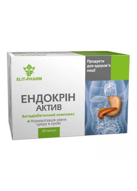 Elit-Pharm Эндокрин Актив-Антидиабетический Биокомплекс 30 таб Еліт-фарм (339679562)