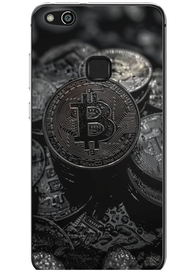 Силіконовий чохол 'Black Bitcoin' для Endorphone Huawei P10 Lite (314508523)