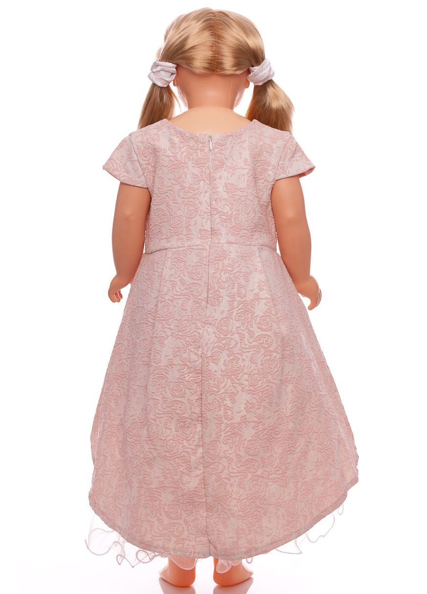 Розовое платье со шлейфом трикотажное розовое 98 см (35445) BABYKROHA (323469715)