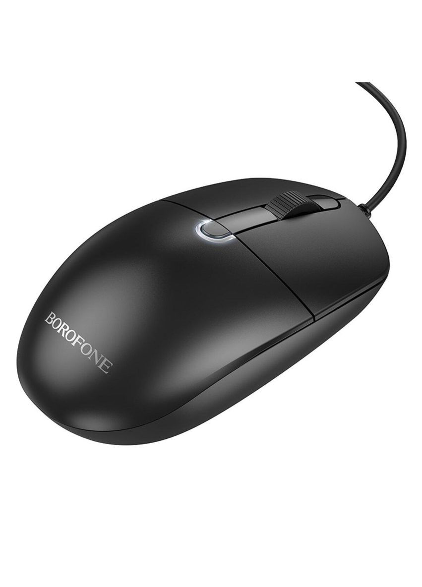 Миша BG17 Morning business wired mouse Black Borofone (335807093)