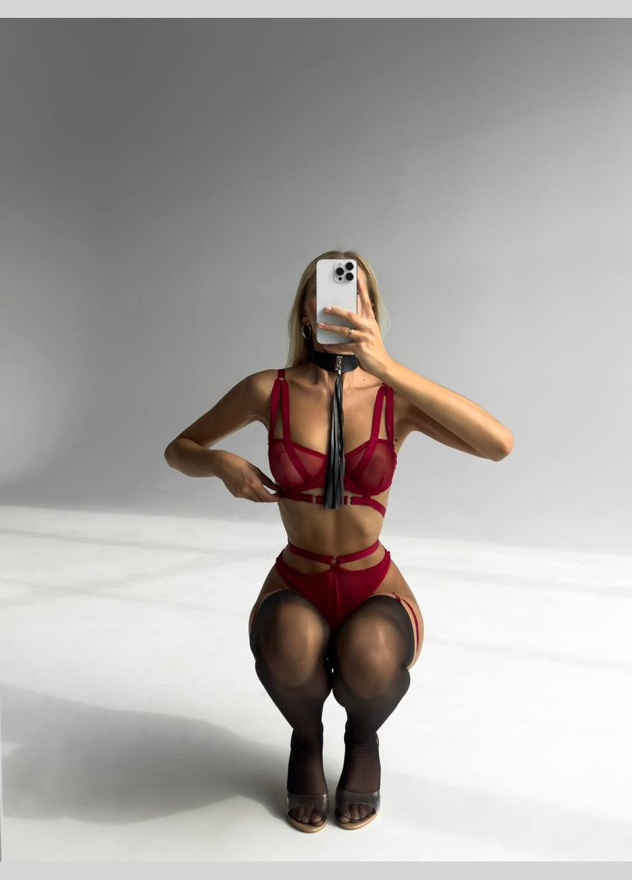 Бордовий демісезонний жіноча бордова нижня No Brand білизна