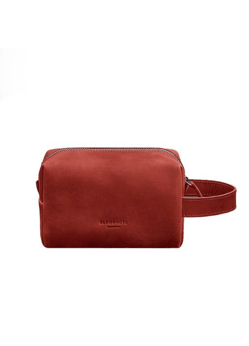 Кожаная косметичка-несесер 5.0 Коралл Crazy Horse (A-027918) BlankNote (329742999)