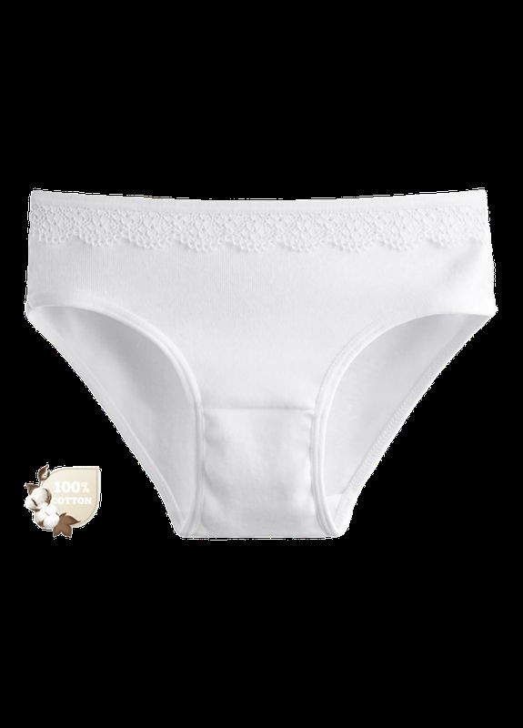 Однотонні труси сліпи для дівчинки з мереживом Donella Сліпи (341449732)