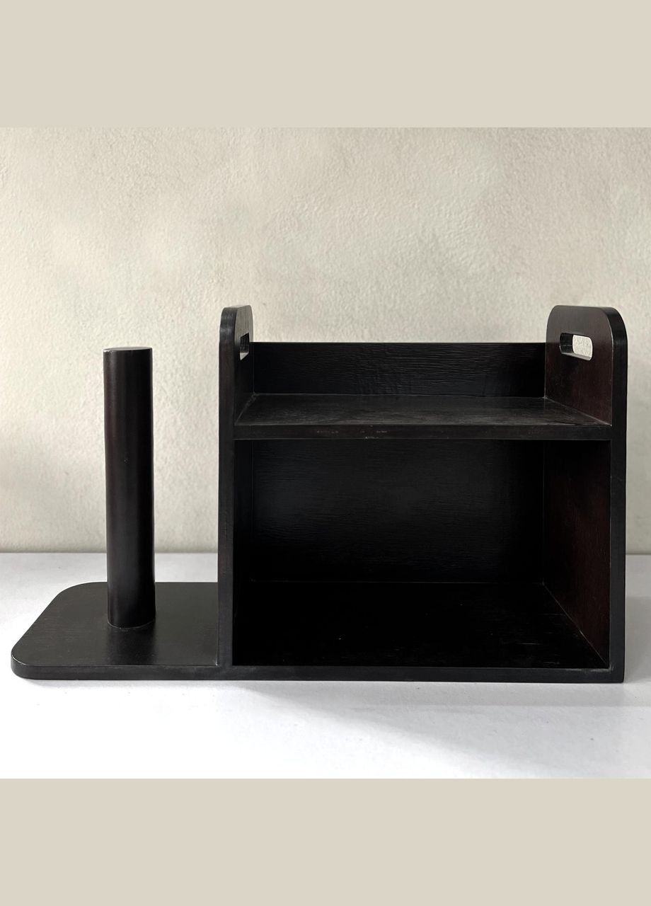 Тримач для паперових рушників з дерева Штупер венге (ДКП-014412) No Brand (327846994)