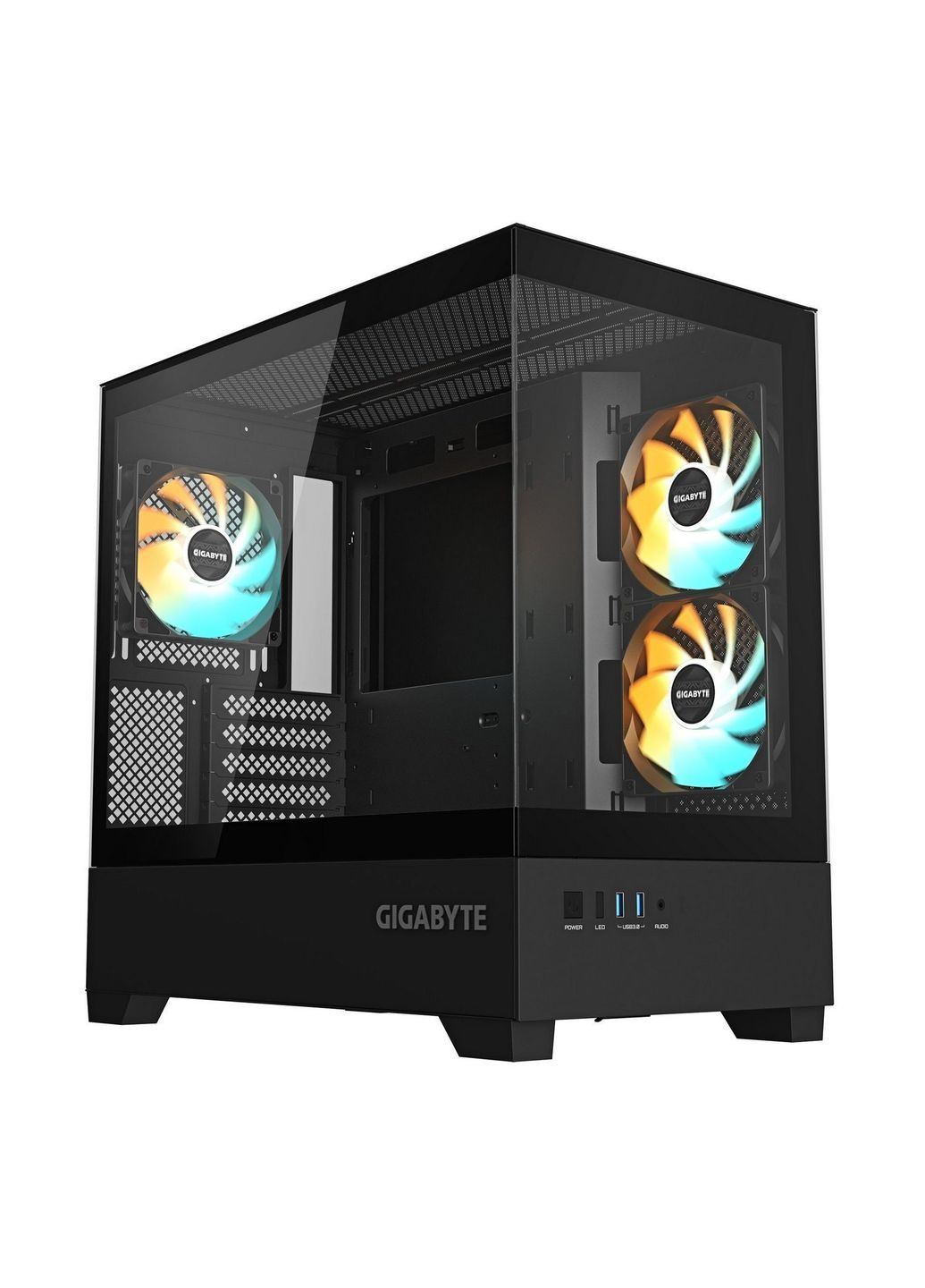 Корпус C201 Panoramic Tempered Glass Black без БЖ (GB-C201P) Gigabyte (366830943)