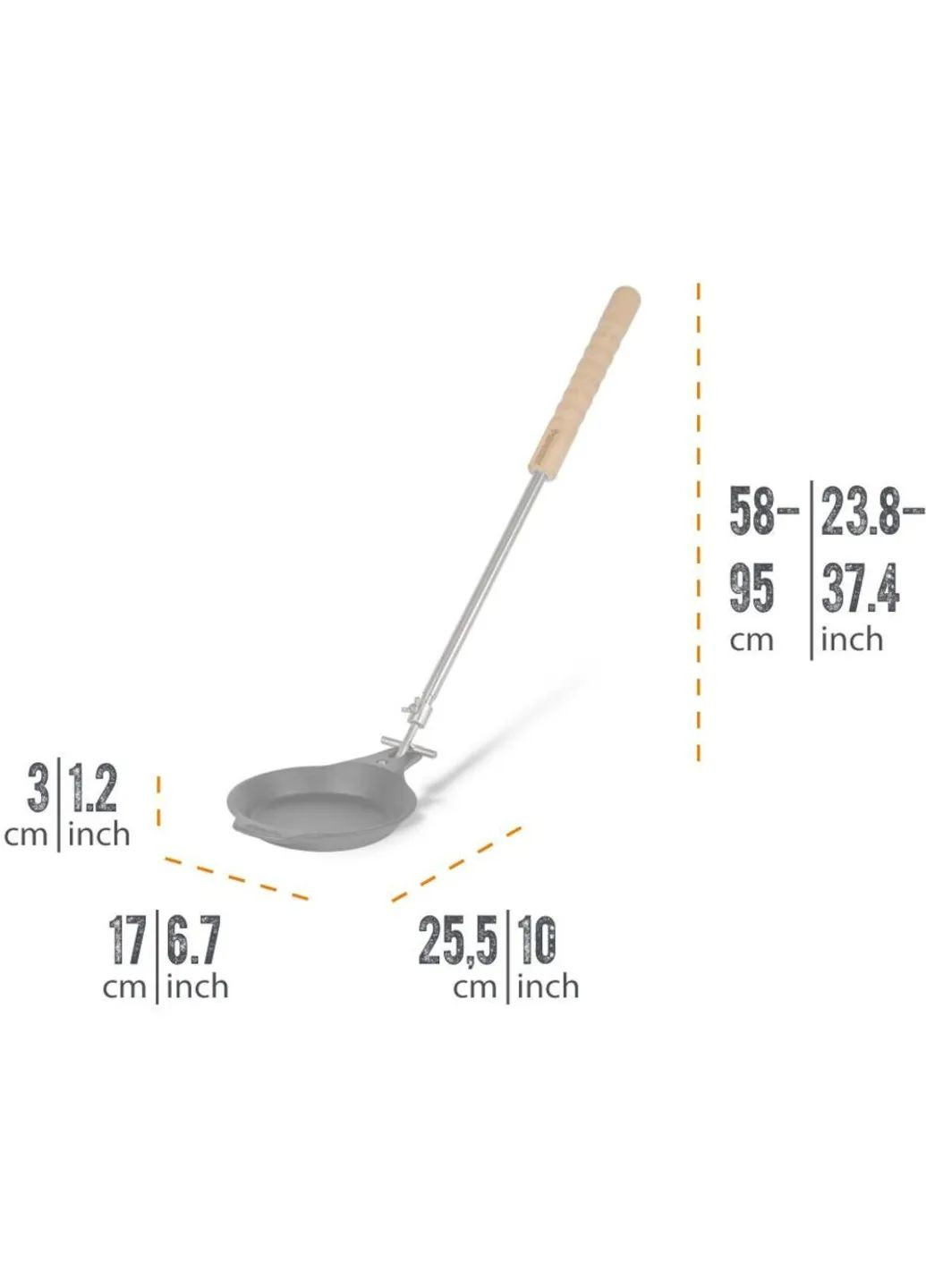 Сковорода чугунная для костра Cast-Iron Campfire Pan Petromax (370269289)