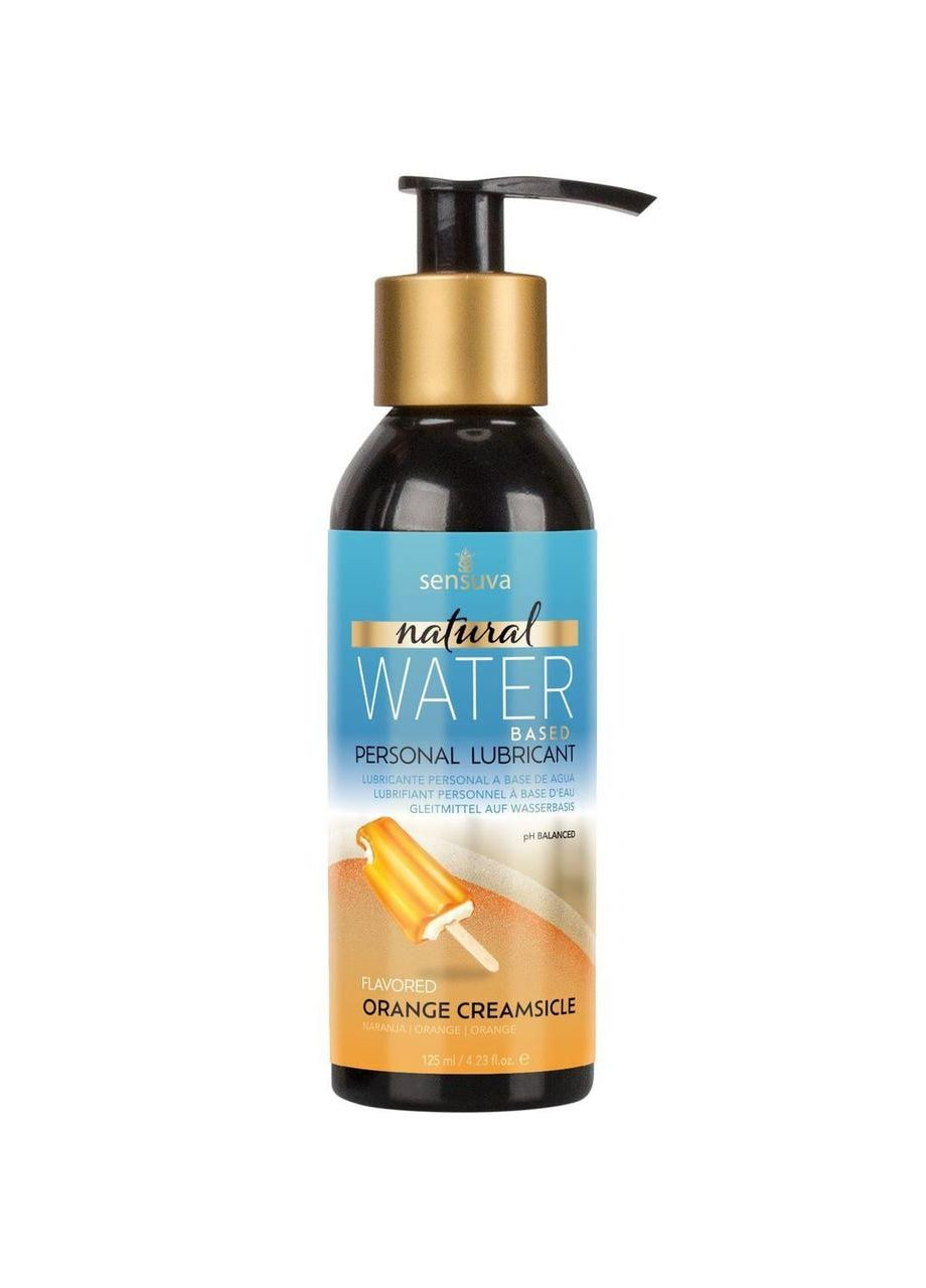 Змазка на водній основі Natural Water-Based Orange Creamsicle 125мл без гліцерину і парабену Sensuva (303907842)