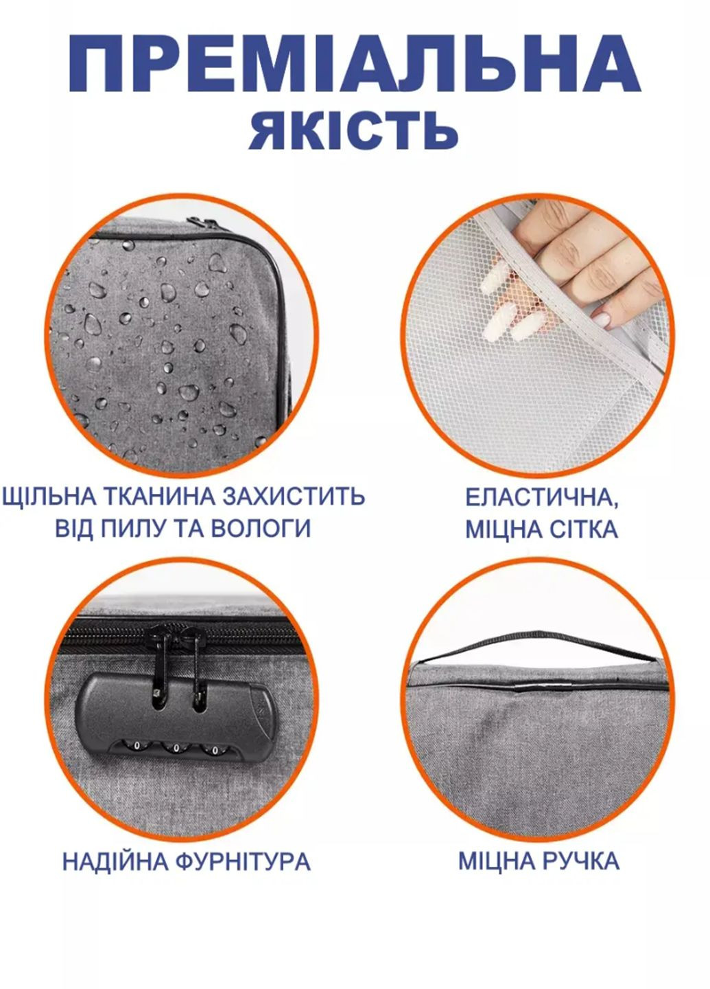 Органайзер дорожная сумка-кейс Home City 8306 для документов и гаджетов с кодовым замком VTech (322416181)