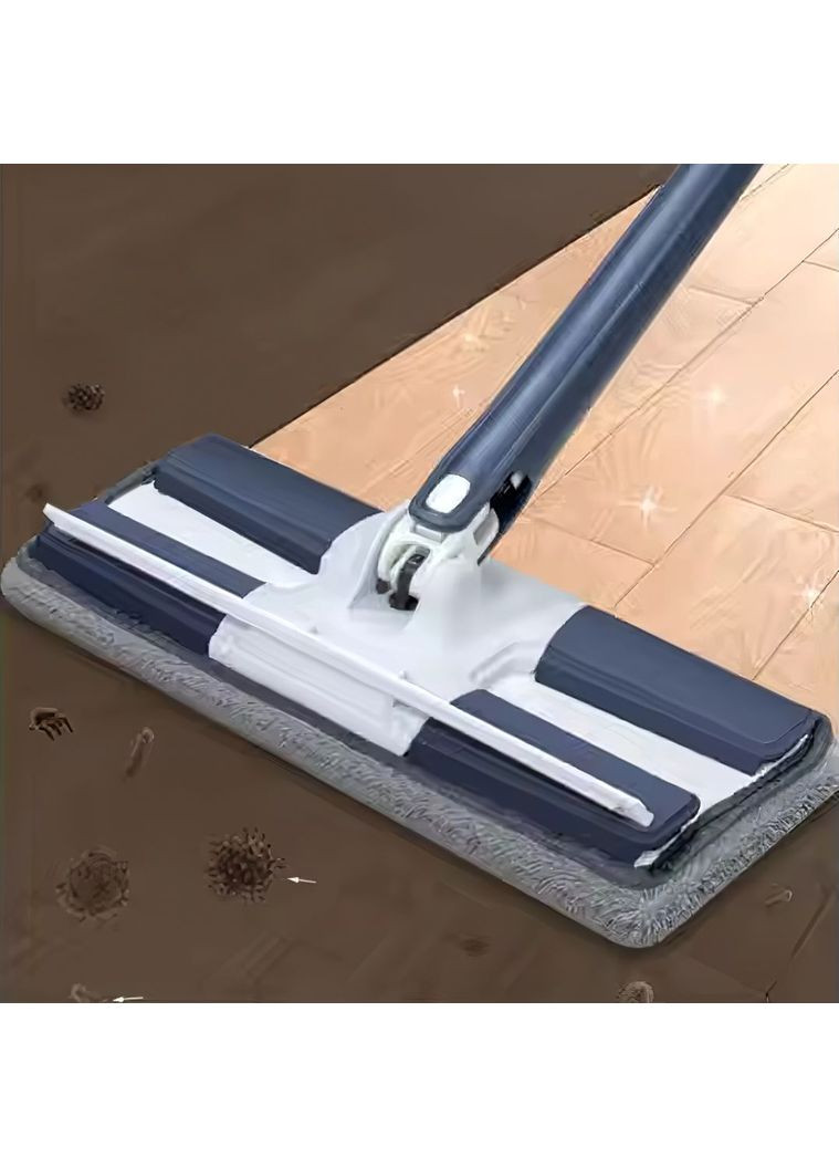 Швабра з віджимом плоска поворотна на 360° з мікрофіброю для горизонтальних та вертикальних поверхонь (Y194) No Brand (360867152)