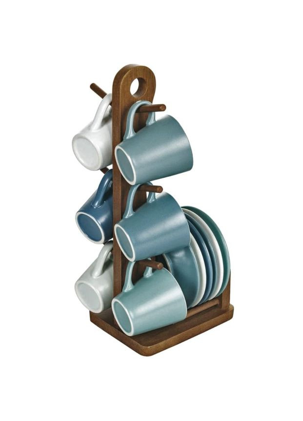 Стойка для кружек из дерева Агадор капучино (СДК-006109) No Brand (327849243)