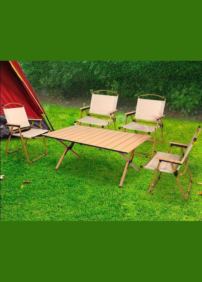 Раскладные туристические кресла Kermit набор 4шт для пикника, сада, туризма для отдыха на природе, дачи, террасы,балкона oldbro (331739866)