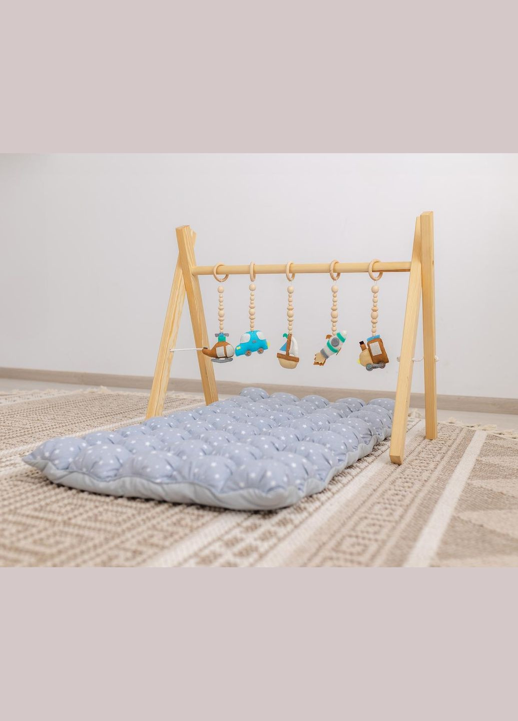 Мобиль детский напольный Веселые путешествия с матрасиком Звездное небо No Brand (316257221)