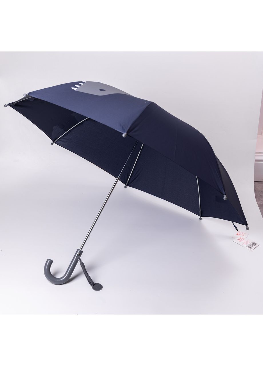 Синя} класична дитяча парасолька-тростина механічна з поліестеру міцна надійна 8 спиць діаметр 89 см синій hp-23-12bl Yiwu (369673532)