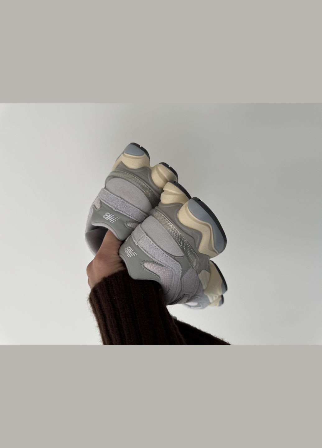 Кросівки жіночі і чоловічі New Balance 9060 grey | Нью Беланс 9060 сірі No Brand сірі демісезони (316231432)