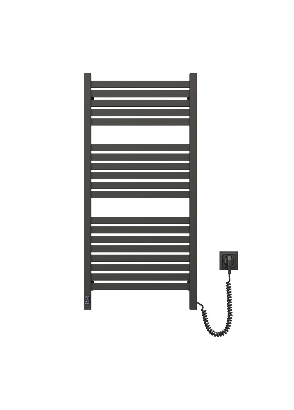 Рушникосушка електрична Авангард Х, 1000х480х71мм, Wi-Fi, сталь, чорний муар, праве підключення Navin (370616017)