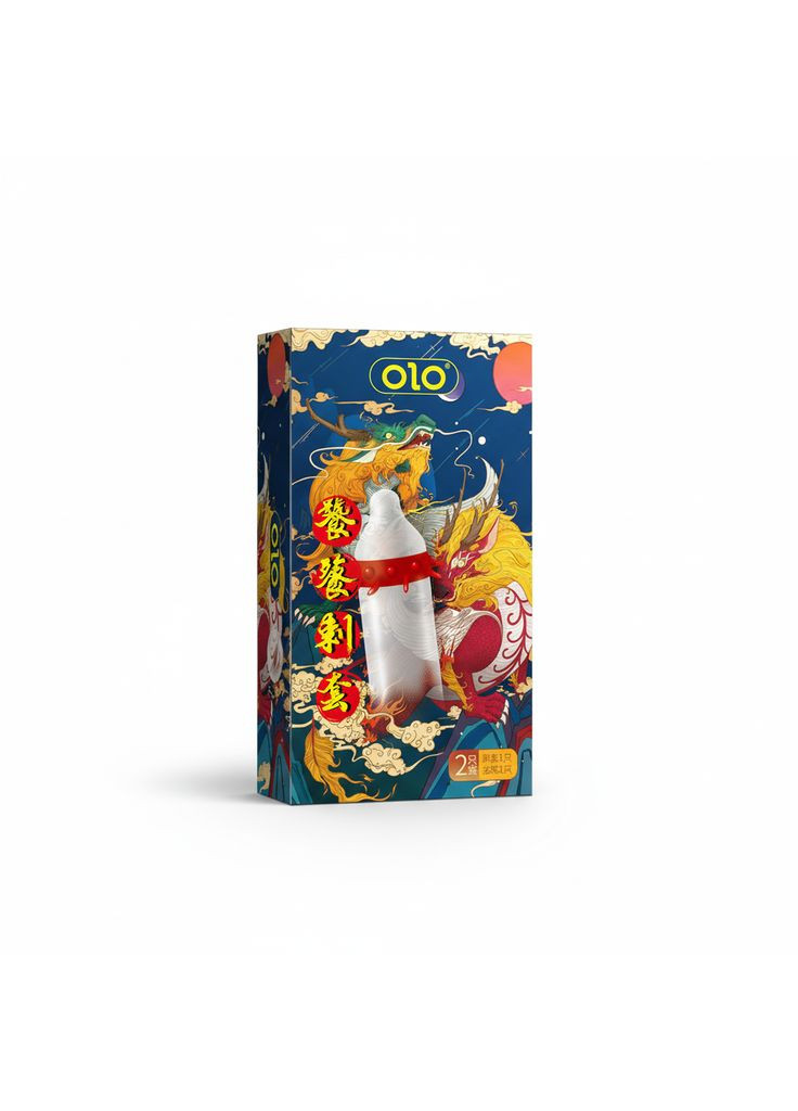 Презервативы стимулирующие с усиками OLO Taotie с силиконовой смазкой 18 см 2 шт. No Brand (371929934)