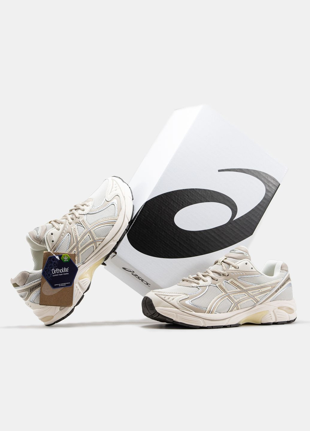 Бежевые демисезонные кроссовки мужские и женские asics gt-2160 beige | асикс gt-2160 бежевый No Brand