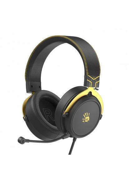 Гарнітура ігрова Bloody M590i (Sports Lime) з мікрофоном, 7.1 віртуальний звук, USB + 4-Pin 3.5 mm, колір чорно-жовтий A4Tech (333824899)