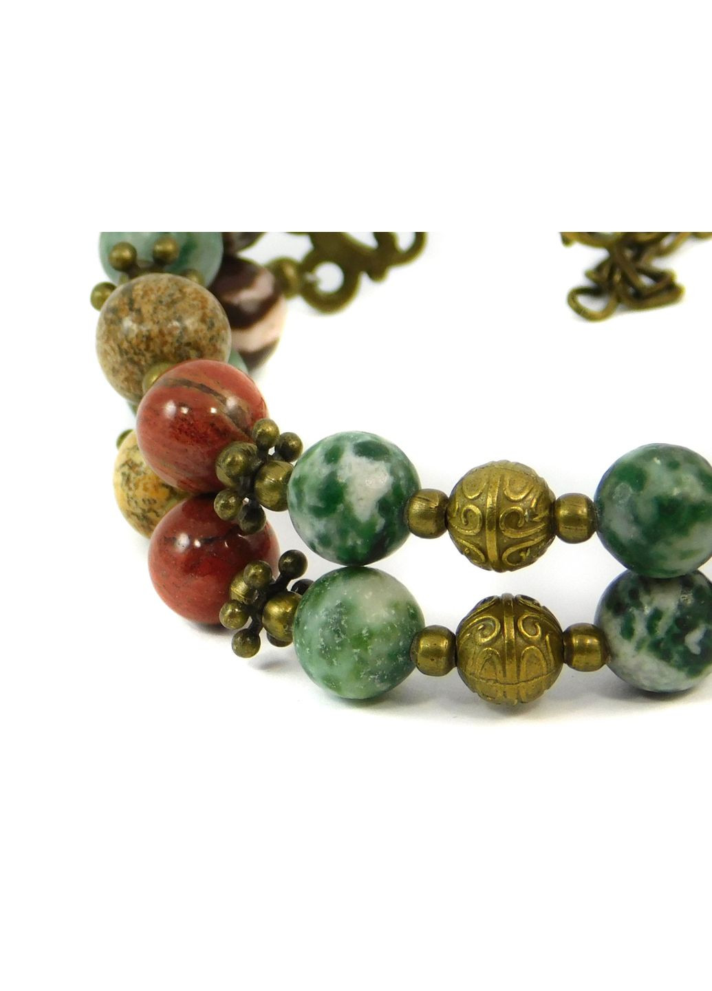 Браслет "Гуцульські мотиви" Яшма 20 Fursa fashion (322314336)