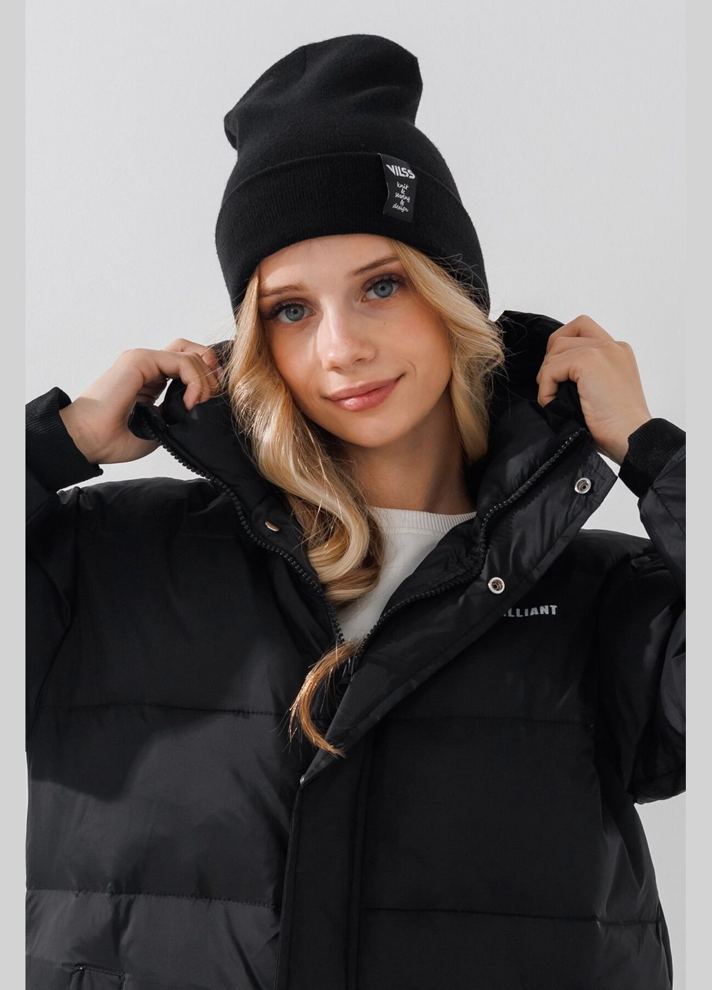 Черная зимняя куртка для девочки 31701 134 см черный (2000990598578w) shop (2000990598578) XZKAMI