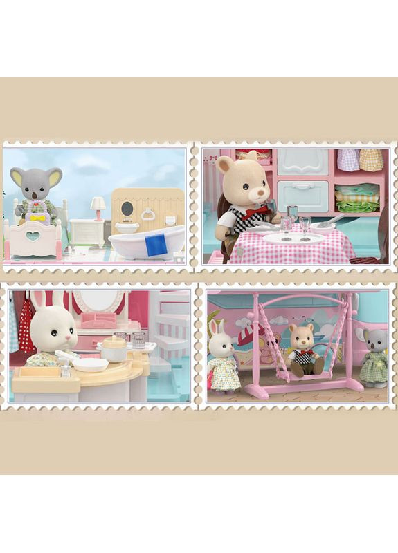 Ігровий будиночок для ляльок з меблями та фігурками • Дитячий ігровий дім з кімнатами та аксесуарами • Рольова іграшка для дітей No Brand (371788130)