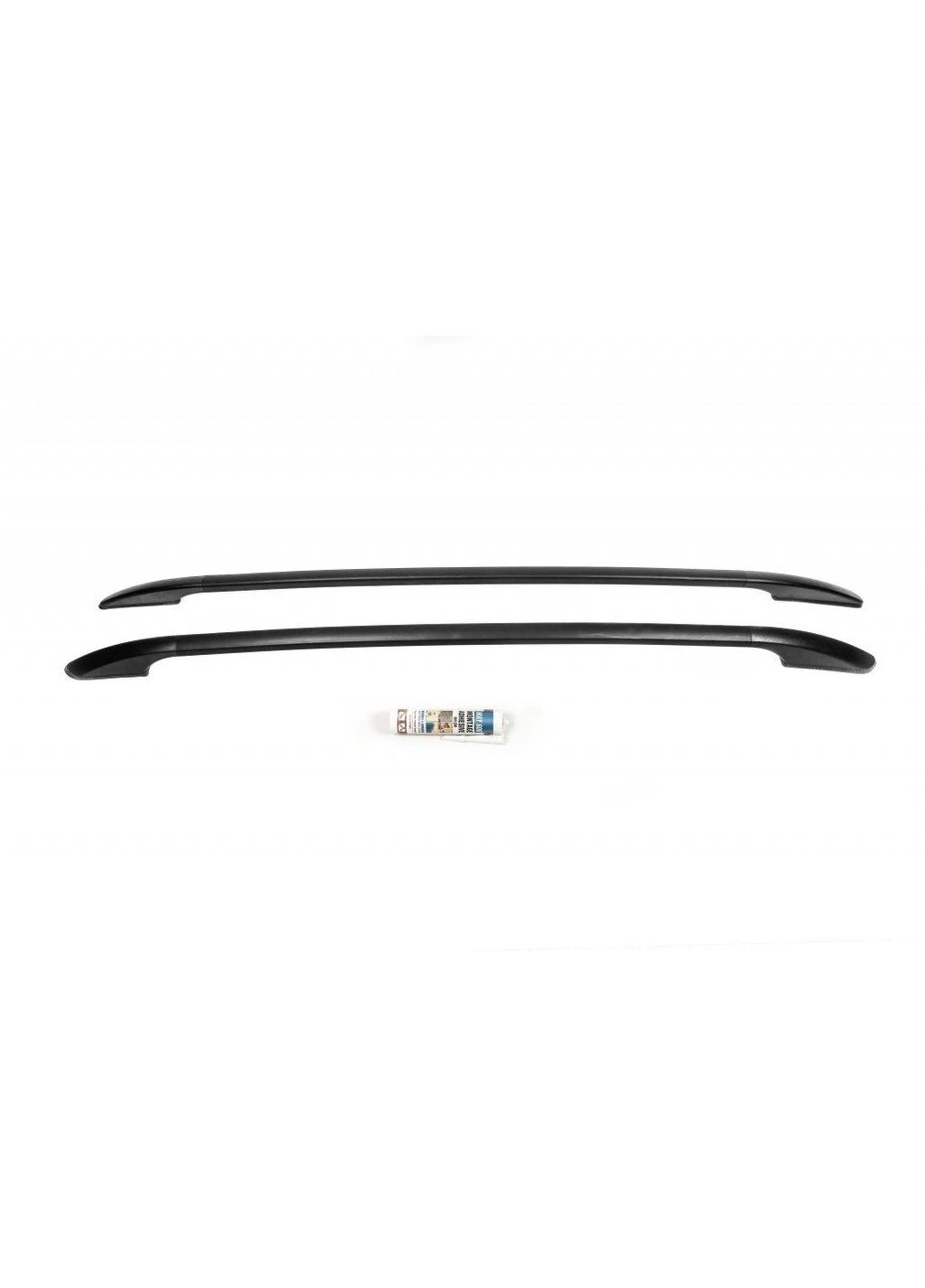 Рейлинги OmsaLine Solid (2 шт, черные) для Citroen Cactus 2014-2020 гг Omsa (389780924)