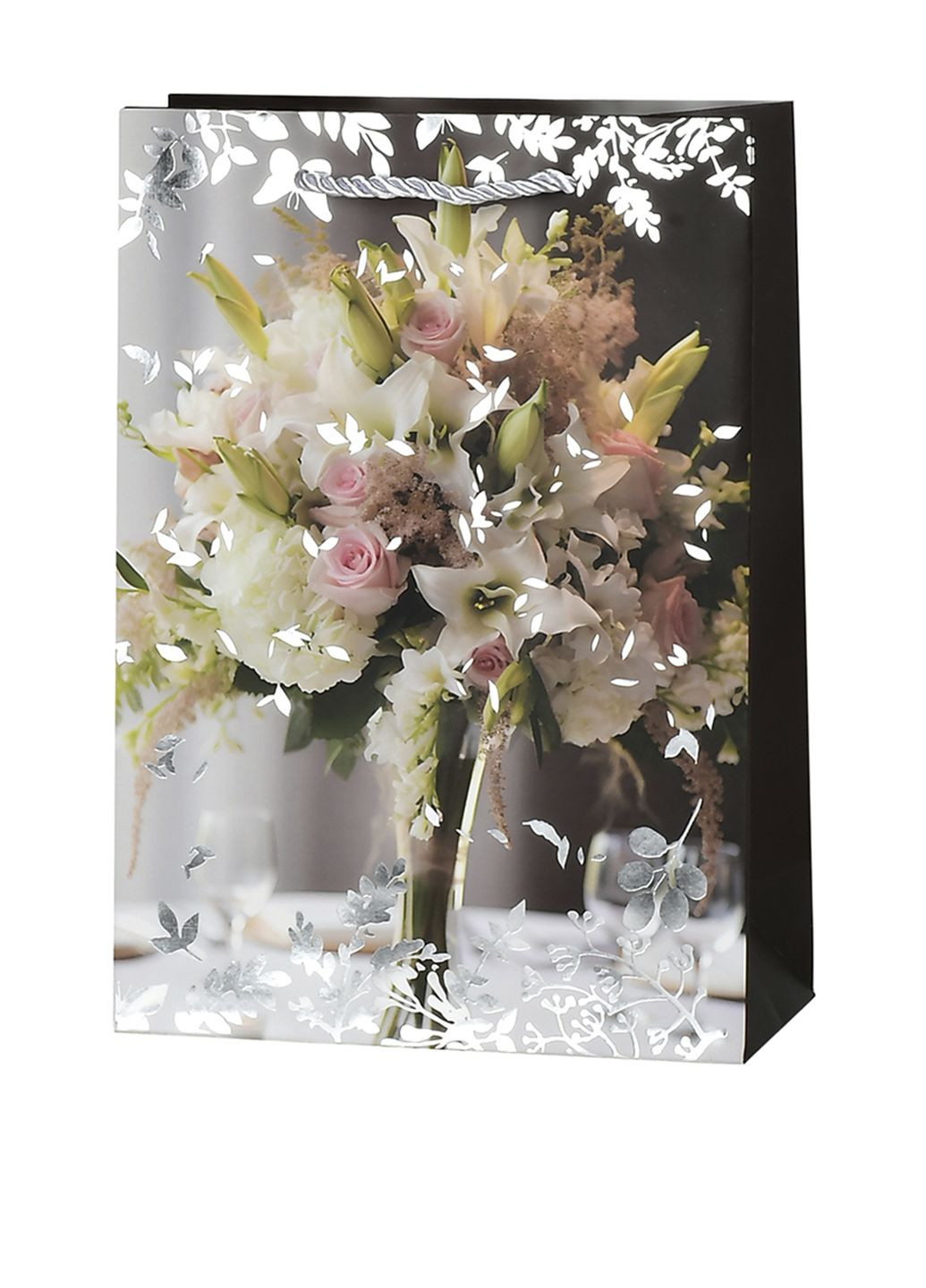 Подарочный бумажный пакет - "Flower", М цвет разноцветный ЦБ-00271153 No Brand (317210844)