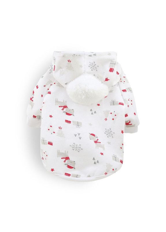 Новогоднее худи для котов и кошек Pet Style "Олень" Белое L No Brand - (323232100)