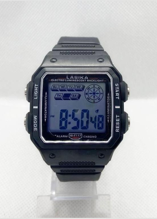 Часы наручные спортивные влагостойкие Lasika Sports W-F117 Черные ( код: IBW877B ) Ibag (323139132)