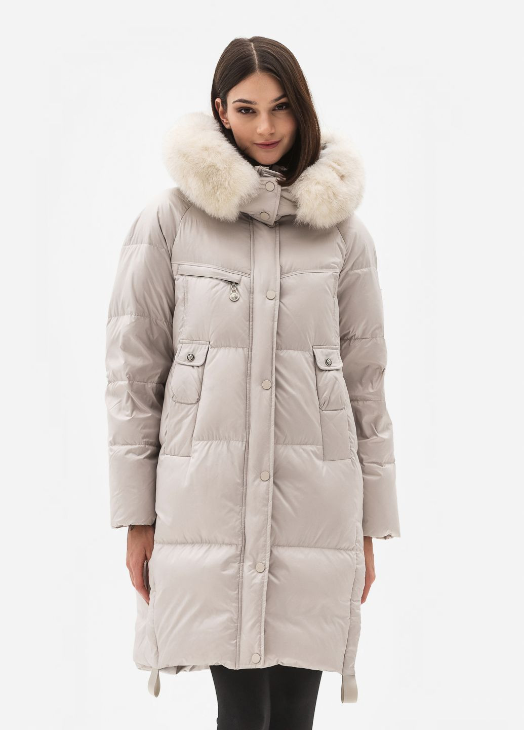Молочный зимний Пуховик Vo-tarun