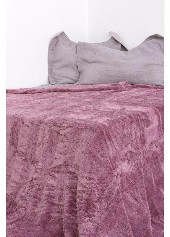 Велюровое покрывало-плед однотонное ( подарочная сумка) (p-18793) Носи своє (370369584)