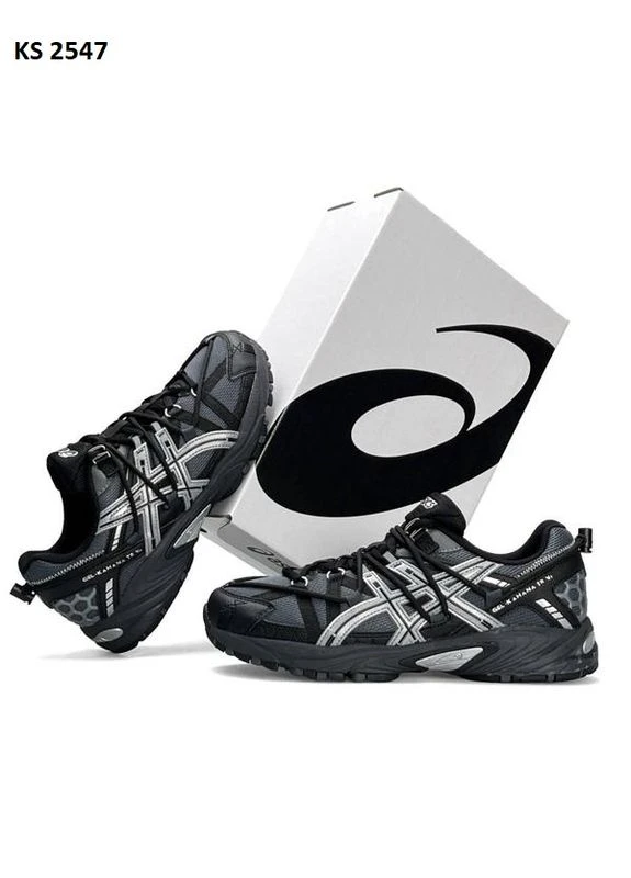 КРОССОВКИ ЖЕНСКИЕ ASICS GEL-KAHANA TR V2 BLUE BLACK АСИКС ГЕЛЬ КАХАНО 8 ЧЕРНЫЕ No Brand чёрные демисезоны (392023582)