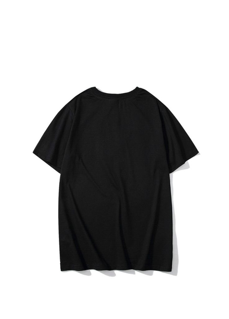 Черная футболка чёрная Bape A Bathing Ape Distortion College Black Tee Mens