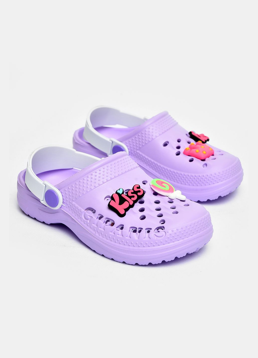 Кроксы детские для девочки сиреневого цвета Let's Shop (327367505)