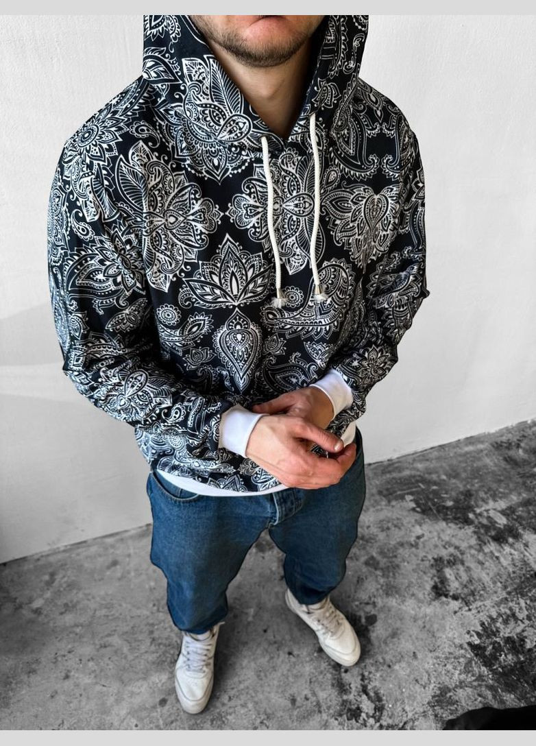 Худі чоловіче весна літо осінь принт трикотаж No Brand (370964086)