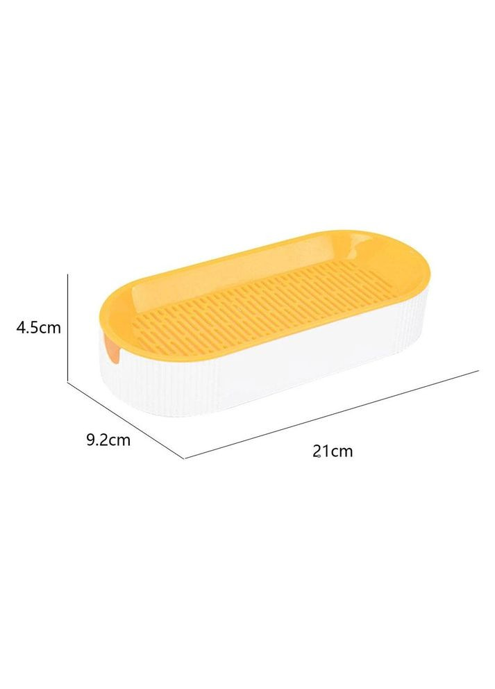 Лоток для гідропонного вирощування мікрозелені та розсади овальний жовтий (NR0136_1) No Brand (303898435)