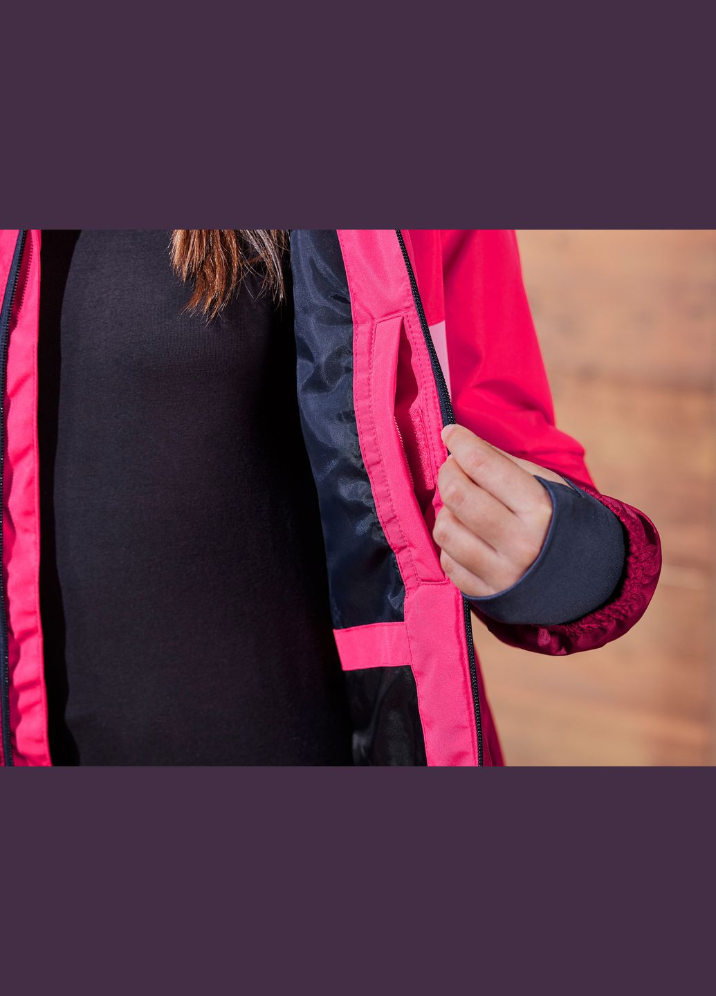Рожева демісезонна термо-куртка мембранна (3000мм) для дівчинки thermolite® ecomade 427321 рожевий Lupilu