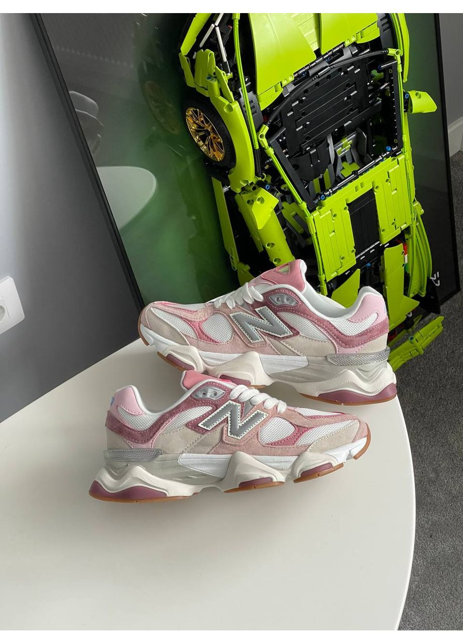 Розовые демисезонные кроссовки мужские и женские new balance 9060 pink beige | нью беланс 9060 розовые No Brand