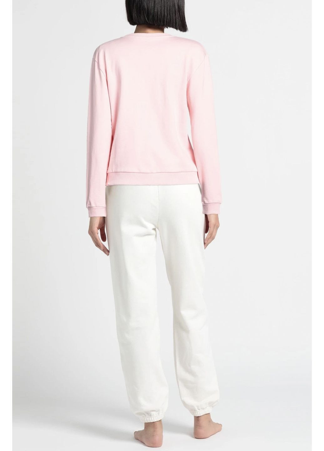 Світло-рожевий стильний світшот принт ведмедик Moschino малюнок вишивка (366883196)