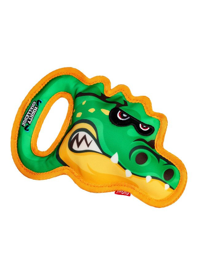 Іграшка для великих собак Крокодил з пищалкою GiGwi MIGHTY CHALLENGE, зносостійкий текстиль,, 25 см WAUDOG (362578214)