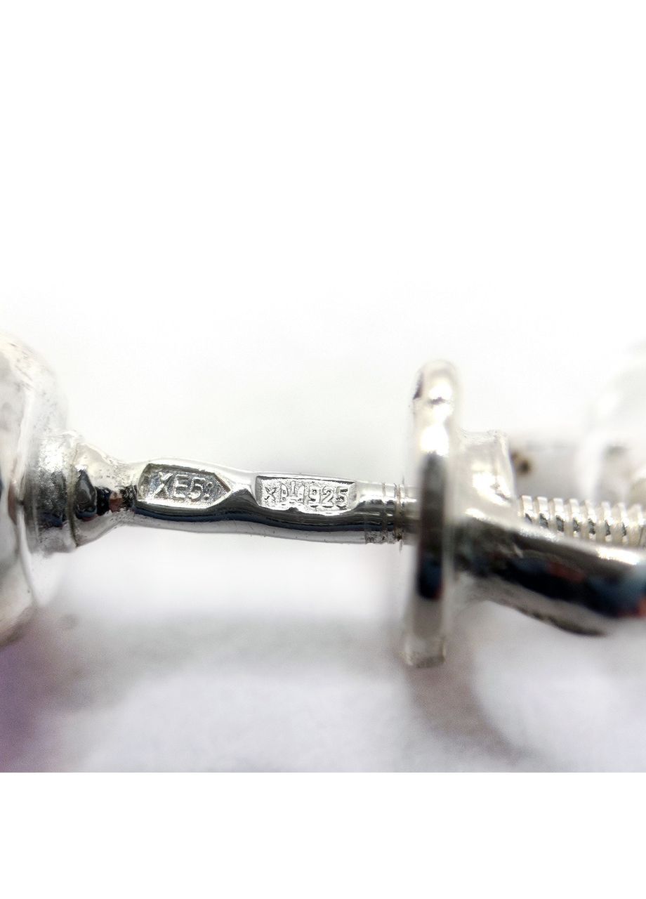 Сережки 'Ріо' срібло 925° 1,79г. гвинтики пусети кристали сваровськи лавандовий (20061) Elis-s (365874321)