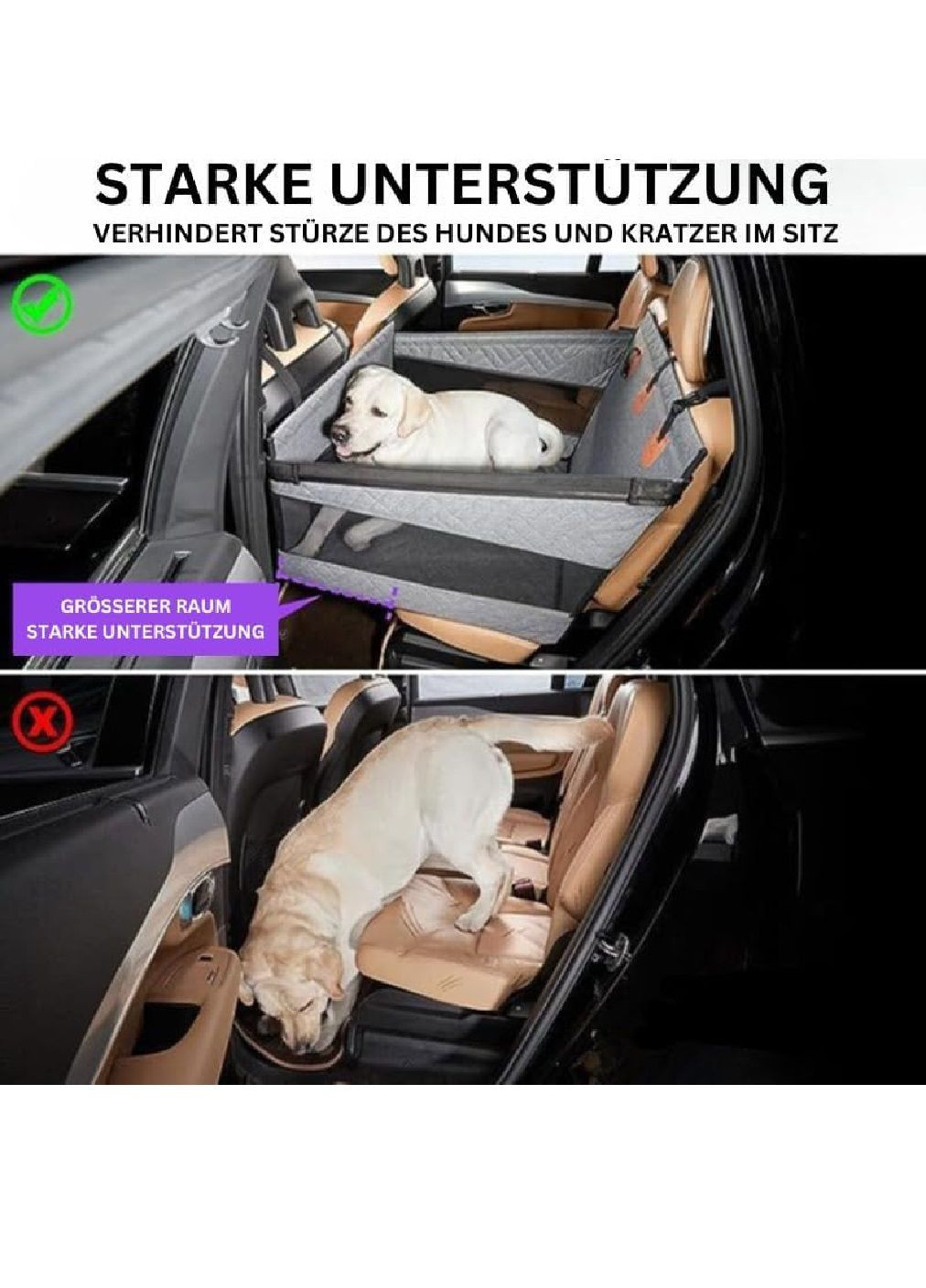 Сидіння гамак органайзер в автомобіль для перевезення транспортування тварин собак середніх розмірів (478449-Prob) Чорний Unbranded (306557445)