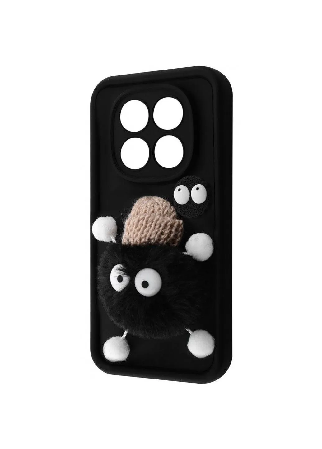Чохол Pretty Things Case для Xiaomi Redmi Note 14 Pro+ Black/Fluffy Black PRC (383548003)