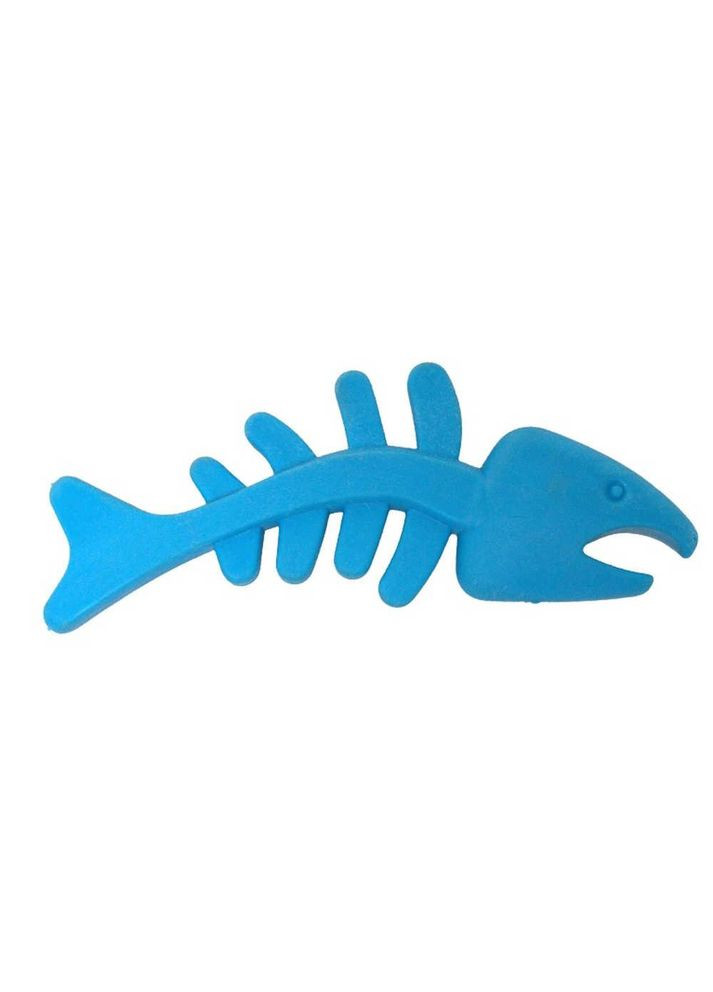 Игрушка для собак Dental Gum Косточка рыбка резиновая 12.5см 484.44 TATRAPET (278308501)