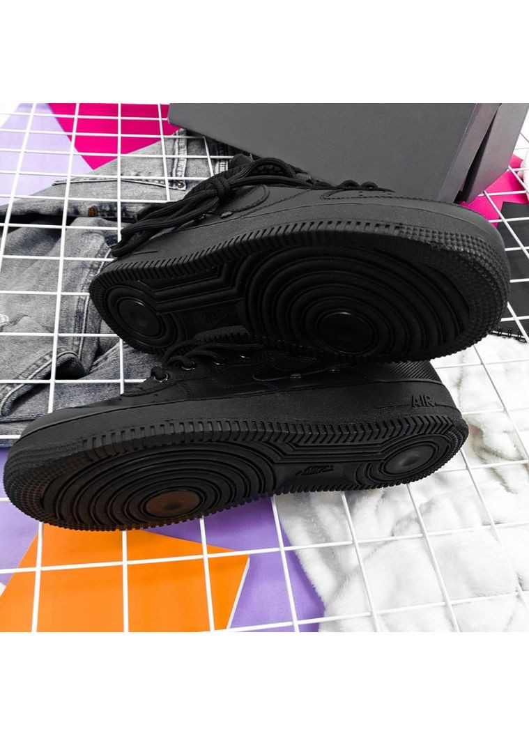 КРОСІВКИ ЖІНОЧІ NIKE SPECIAL FLED AIR FORCE 1 BLACK НАЙК No Brand чорні демісезони (367176530)