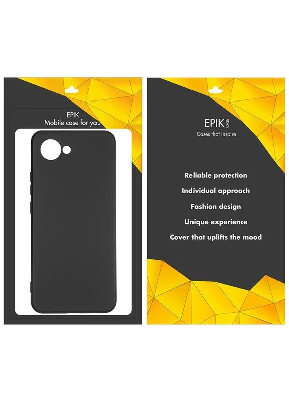 Чехол TPU для Realme C30 антиударный черный No Brand Full Camera (402066995)