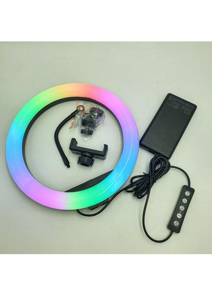 Многоцветное кольцо лампа набор блоггера RGB LED RING MJ26, Компактный PG-353 РГБ видеосвет RGB Technology (352770190)