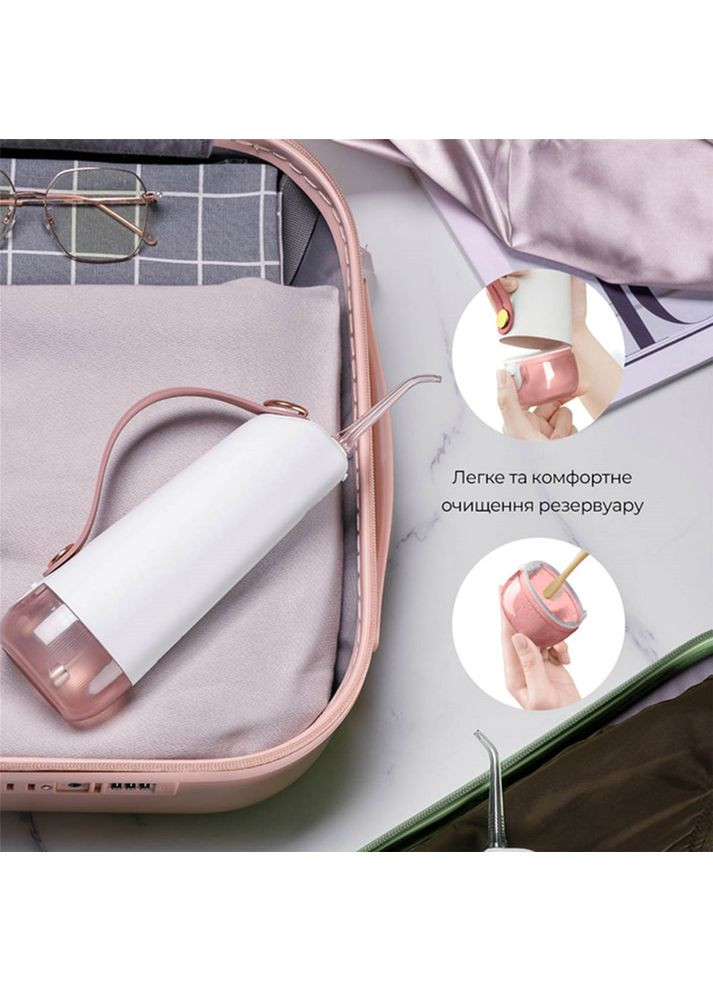 Ирригатор W10 NEW2 NOZZLES Pink (6970810555752) Oclean (316077588)