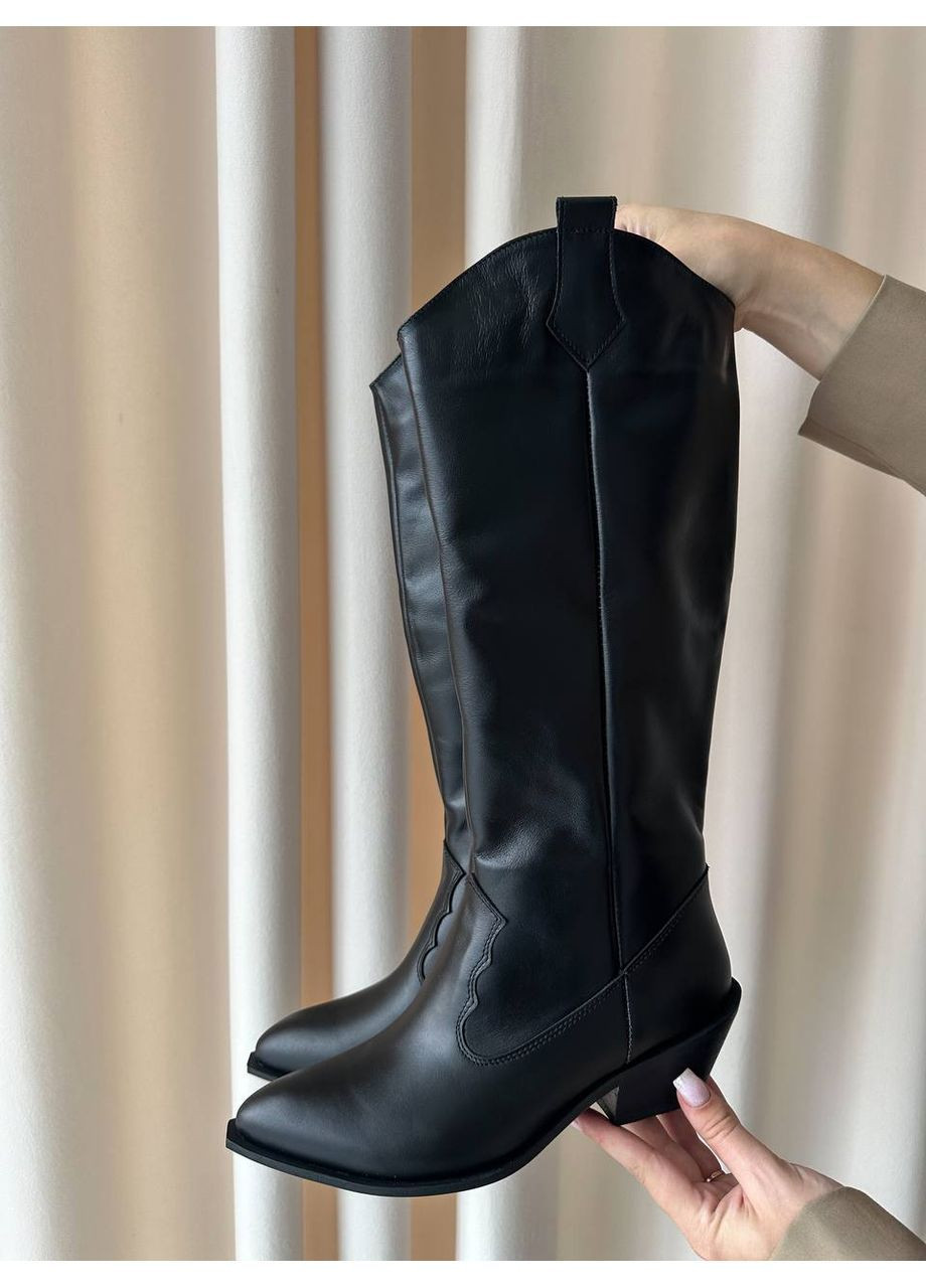 Зимние стильные женские козаки казаки No Brand