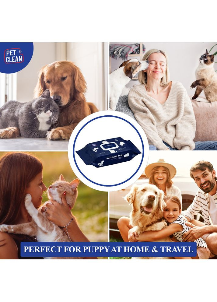 Салфетки влажные PET GROOMING POUCH увлажняющие для груминга домашних животных с легким ароматом цветущего японского Pet Clean (371348287)